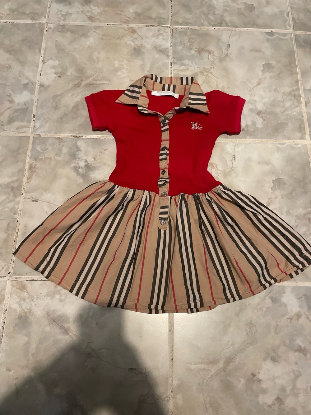 Burberry Children Girls Dress Nova Check Child Kids SZ 5 Years